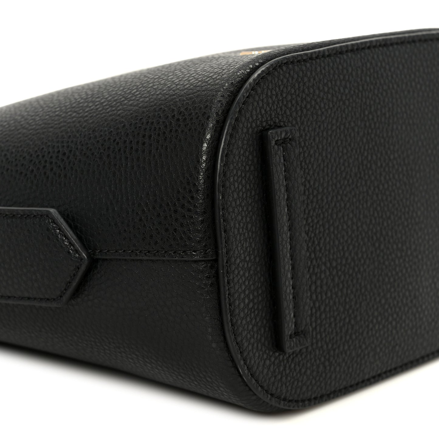 Grained Calfskin Drifter Bucket Bag Black