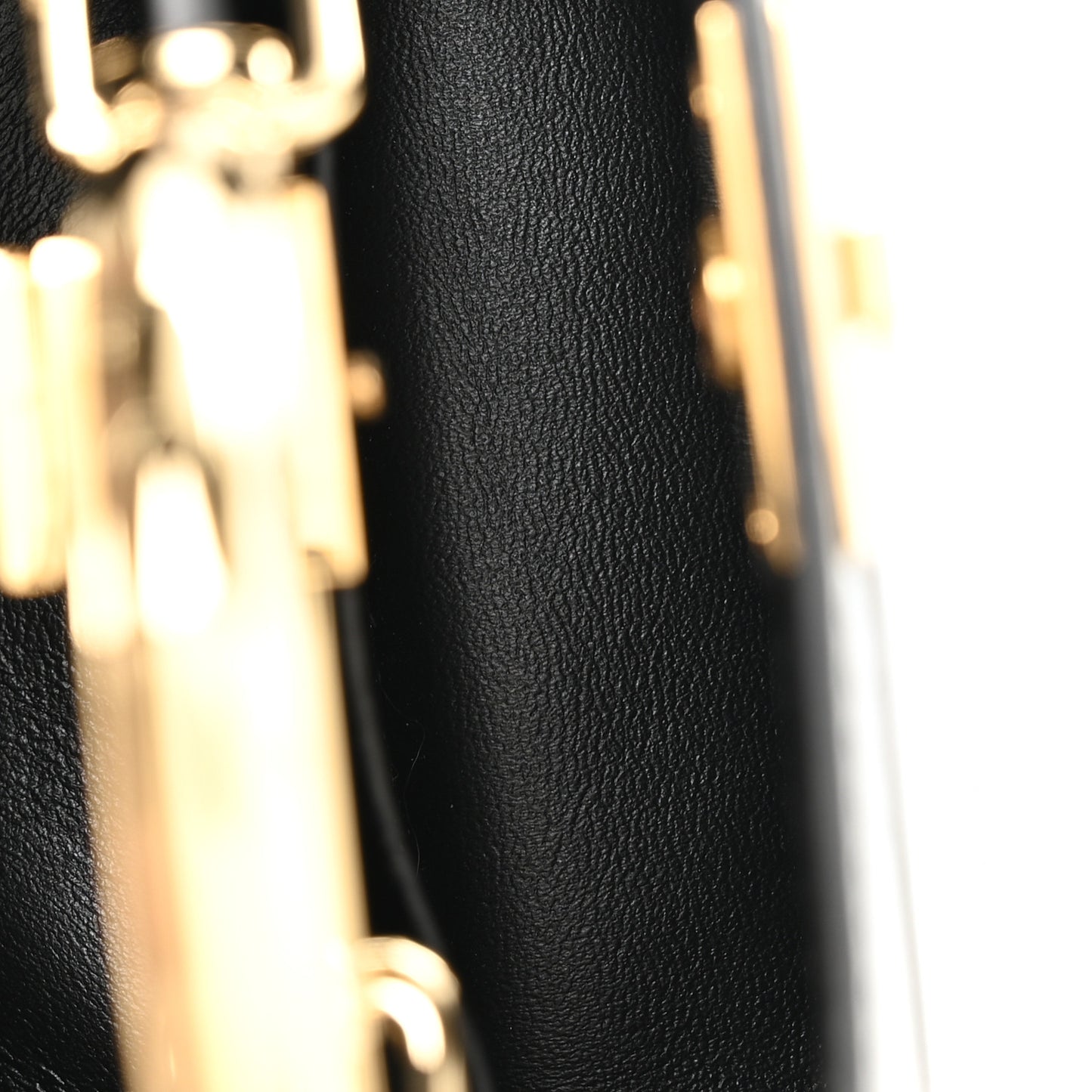 Shiny Nappa Nano Peekaboo Maxi Handle Satchel Black