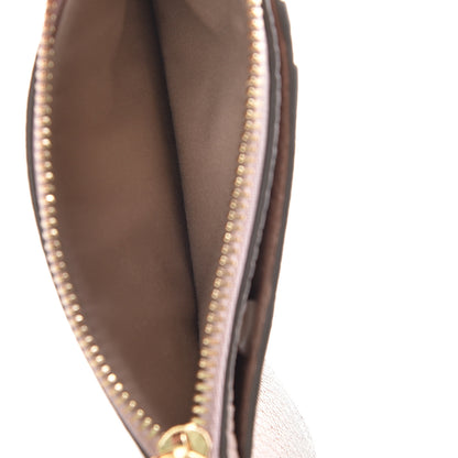 Chloe Grained Calfskin Drew Card Holder Cement Pink 5 of 8