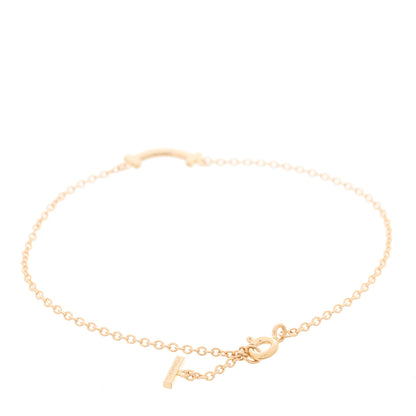 Tiffany 18K Rose Gold Mini T Smile Bracelet 2 of 5