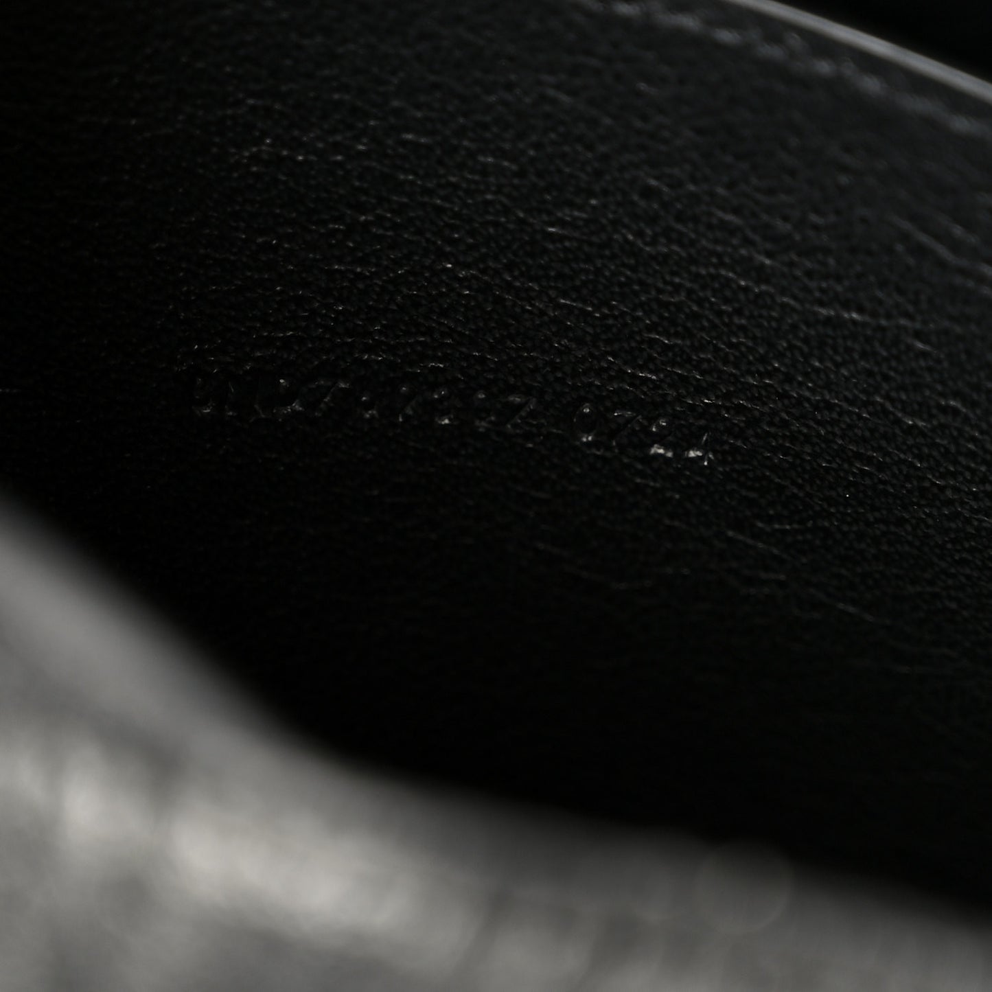 Grained Lambskin Cassandre Envelope Pouch Black