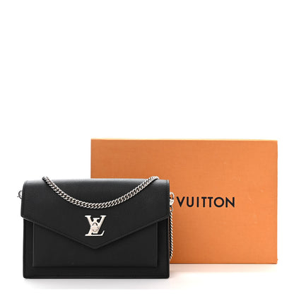 Louis Vuitton Soft Calfskin My Lockme Chain Pochette Black 13 of 13
