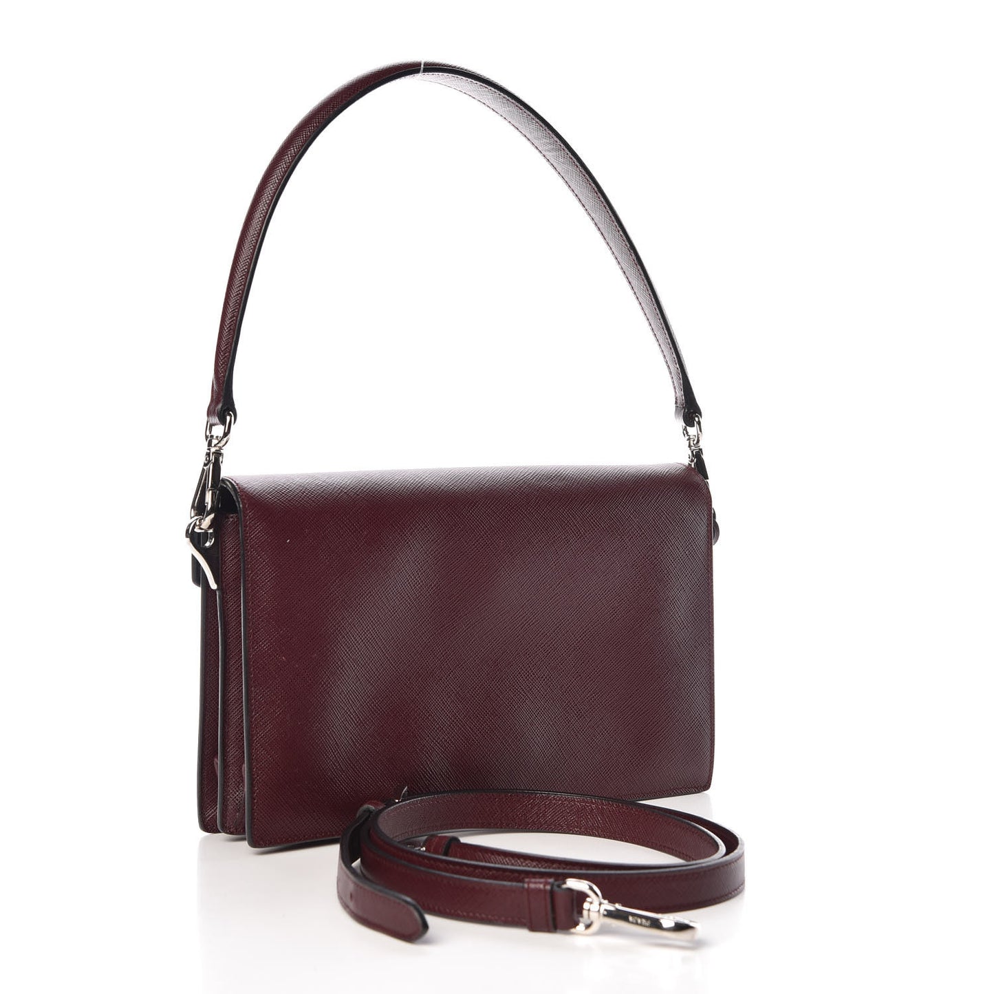 Saffiano Lux Sound Shoulder Bag Granato