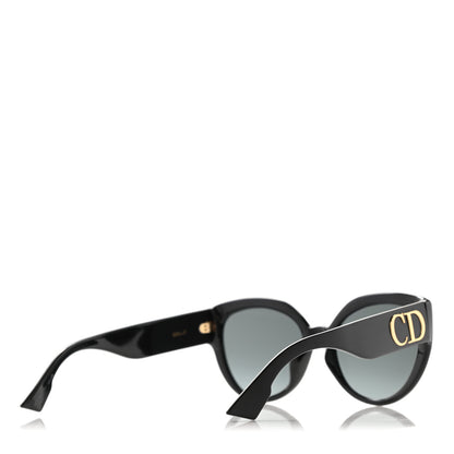 Christian Dior Acetate DDiorF Cat Eye Sunglasses Black 4 of 11
