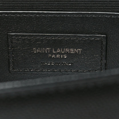 Saint Laurent Grain De Poudre Medium Classic Monogram Monochrome Kate Satchel Black 7 of 10