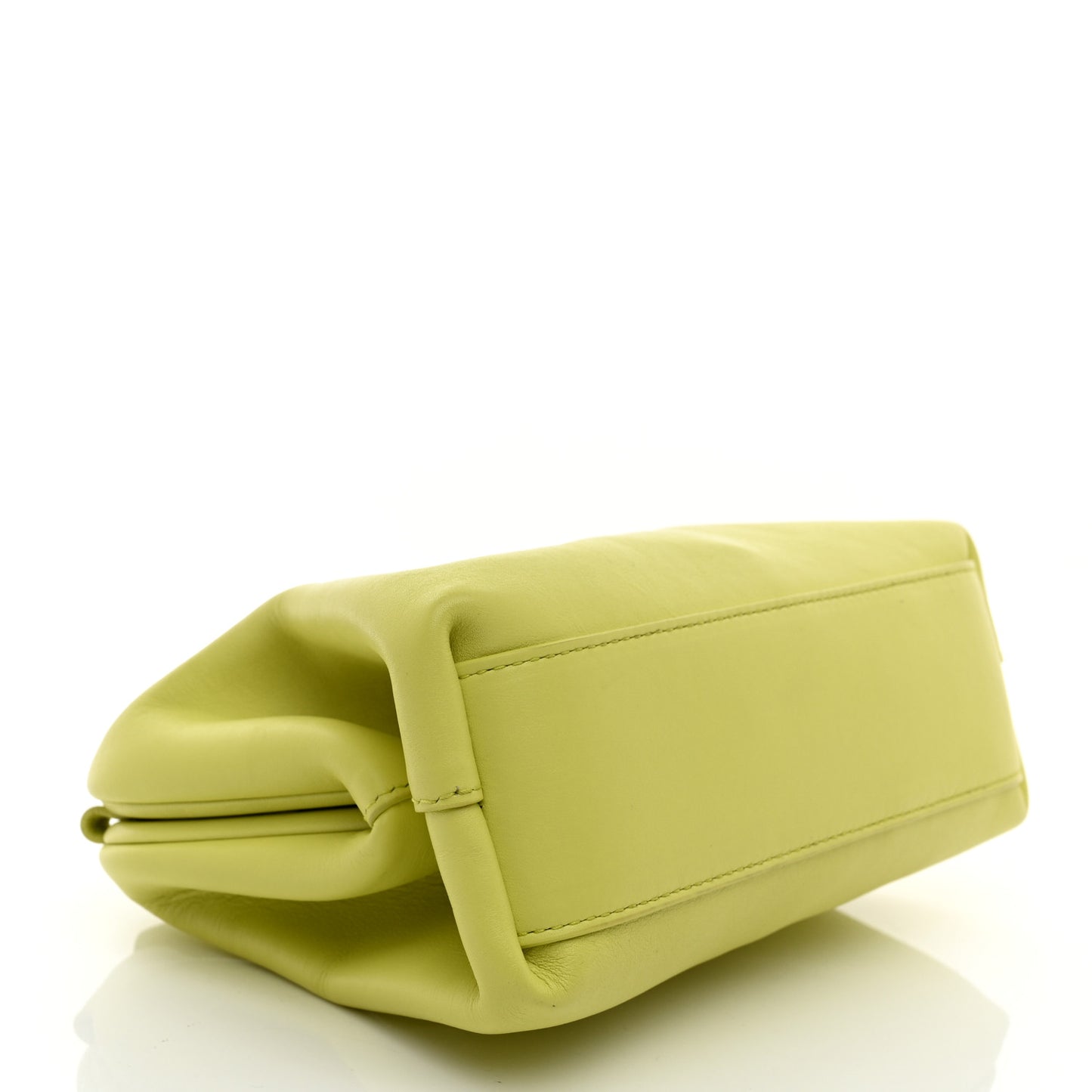 Calfskin Small The Point Triangle Bag Seagrass
