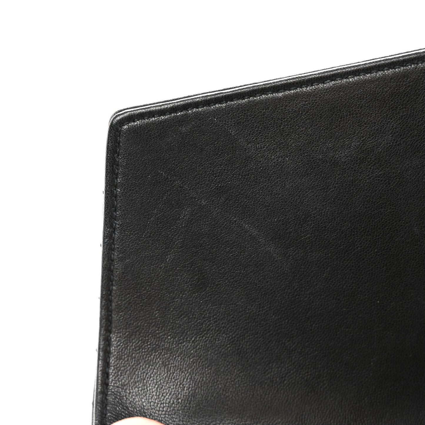Lambskin Matelasse Chevron Monogram Small Sulpice Bag Black