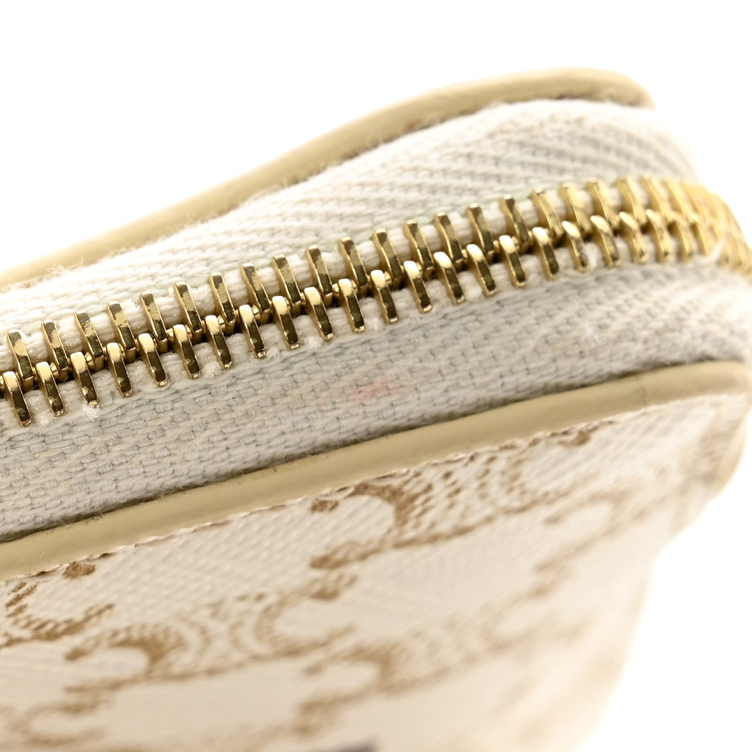 Celine Triomphe Canvas Coin and Card Pouch White 8 of 8