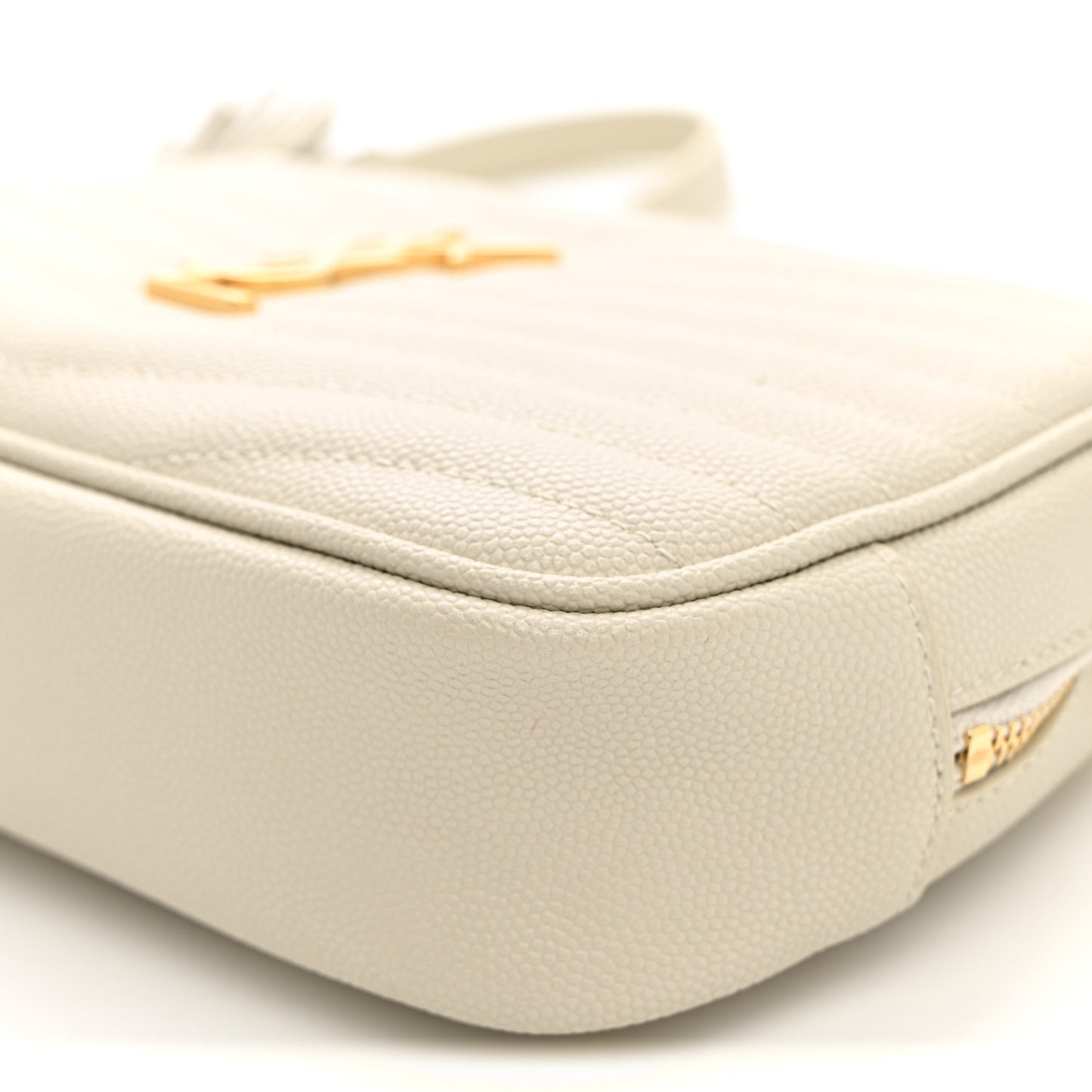 Grain De Poudre Matelasse Monogram Mini Lou Camera Bag Crema Soft