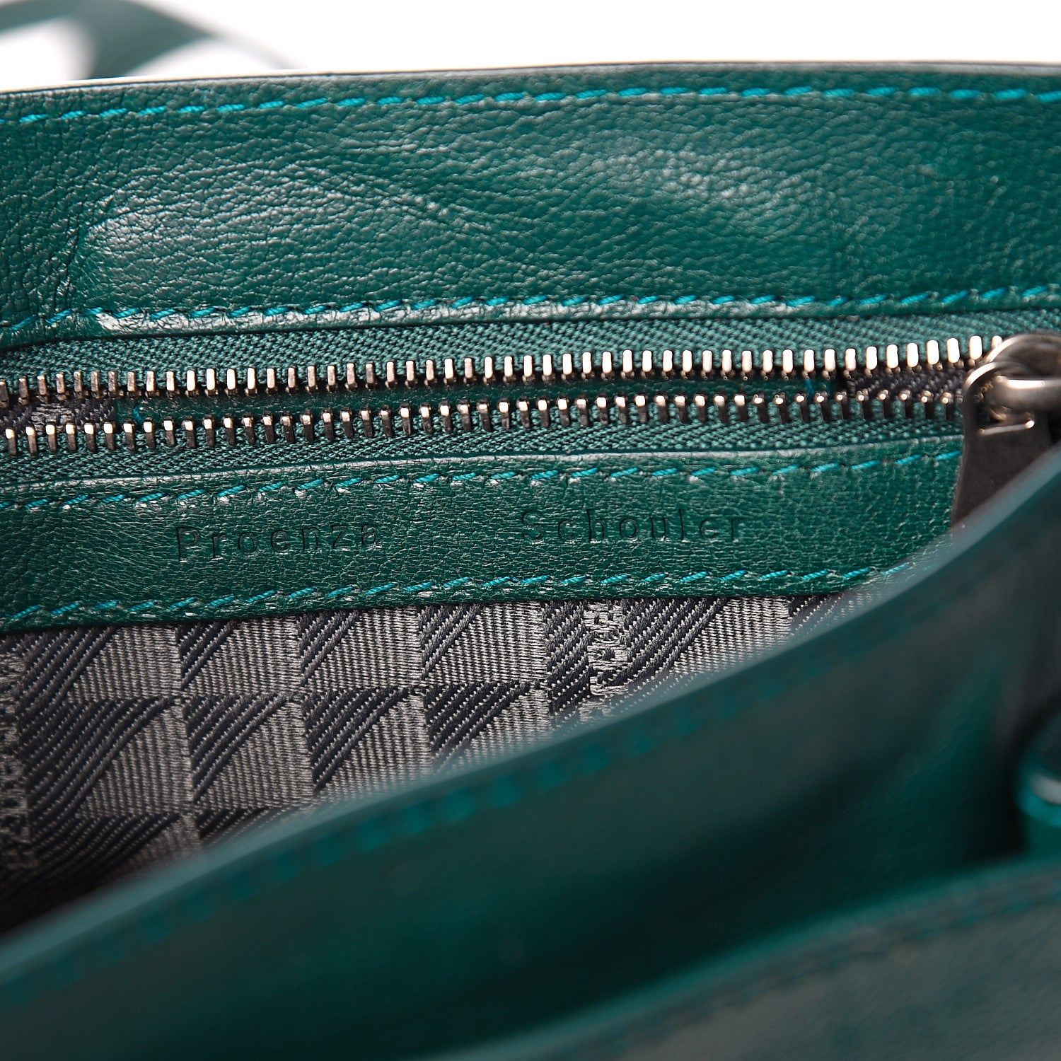 Proenza Schouler Lambskin PS1 Mini Pouch Messenger Bag Teal 5 of 12