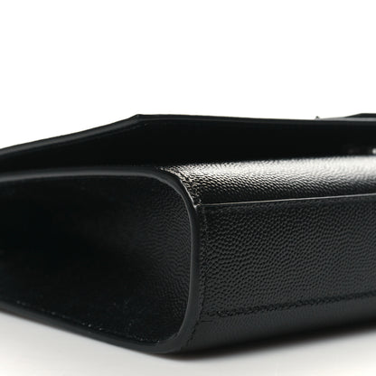Saint Laurent Grain De Poudre Medium Classic Monogram Monochrome Kate Satchel Black 9 of 10