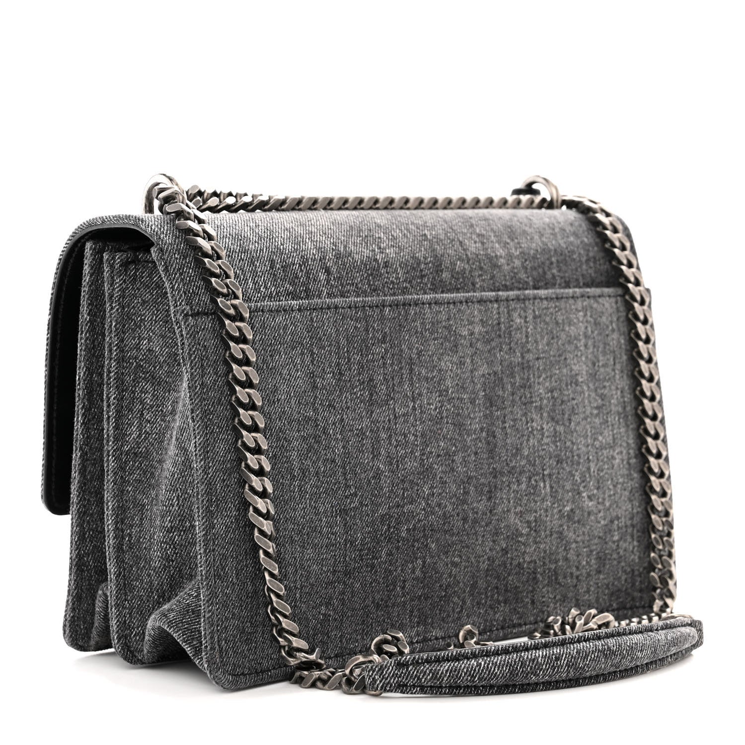 Saint Laurent Denim Medium Monogram Sunset Black 3 of 14