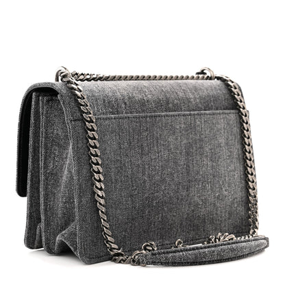 Saint Laurent Denim Medium Monogram Sunset Black 3 of 14