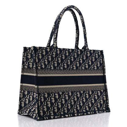 Christian Dior Oblique Medium Book Tote Blue Multicolor 2 of 10