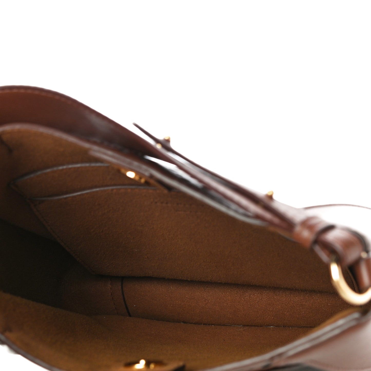 Eco Alter Nappa Perforated Logo Crossbody Brown