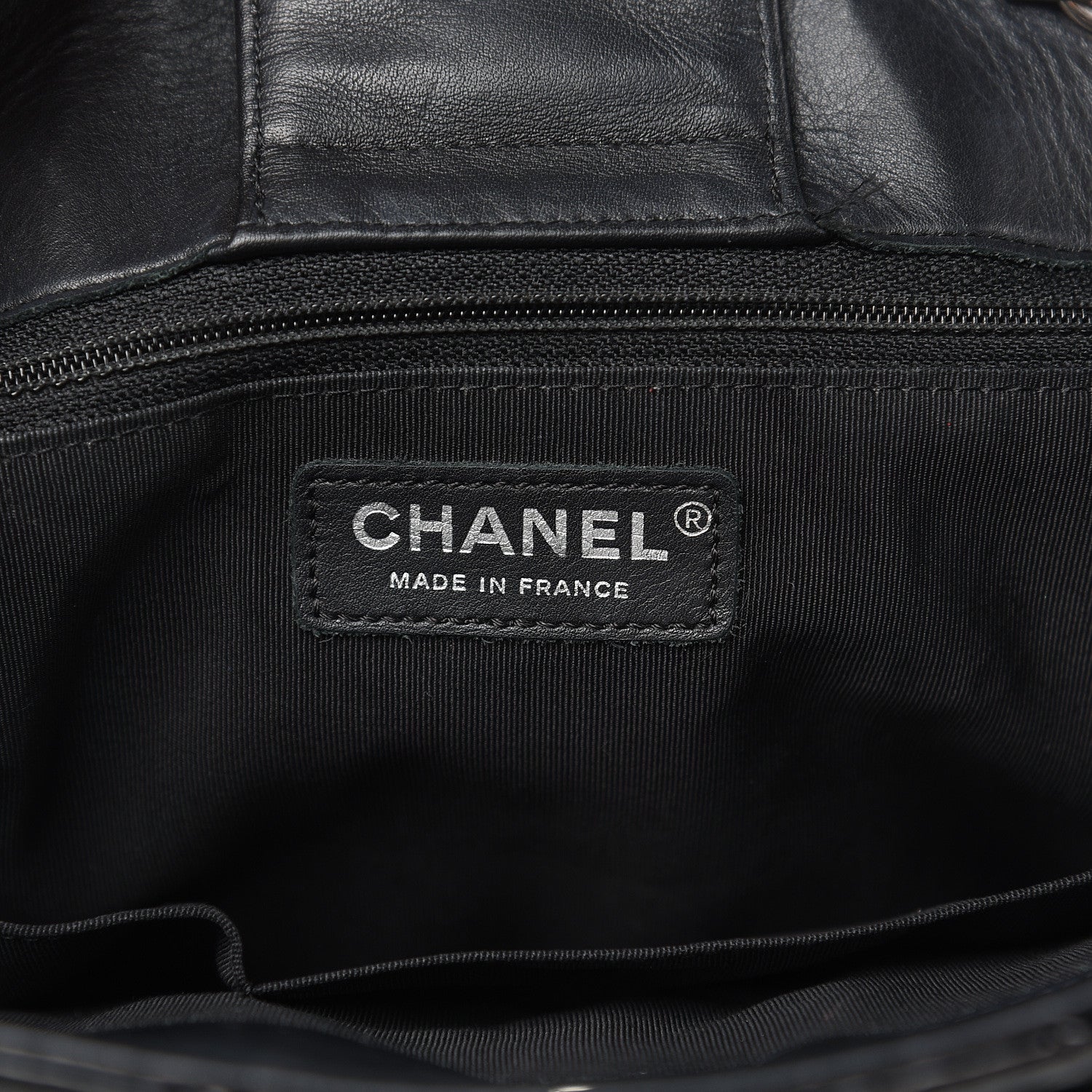 Chanel Patent Quilted Large Classic Shopping Tote Black 6 of 12