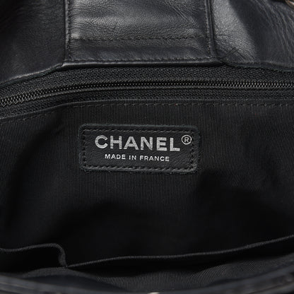 Chanel Patent Quilted Large Classic Shopping Tote Black 6 of 12