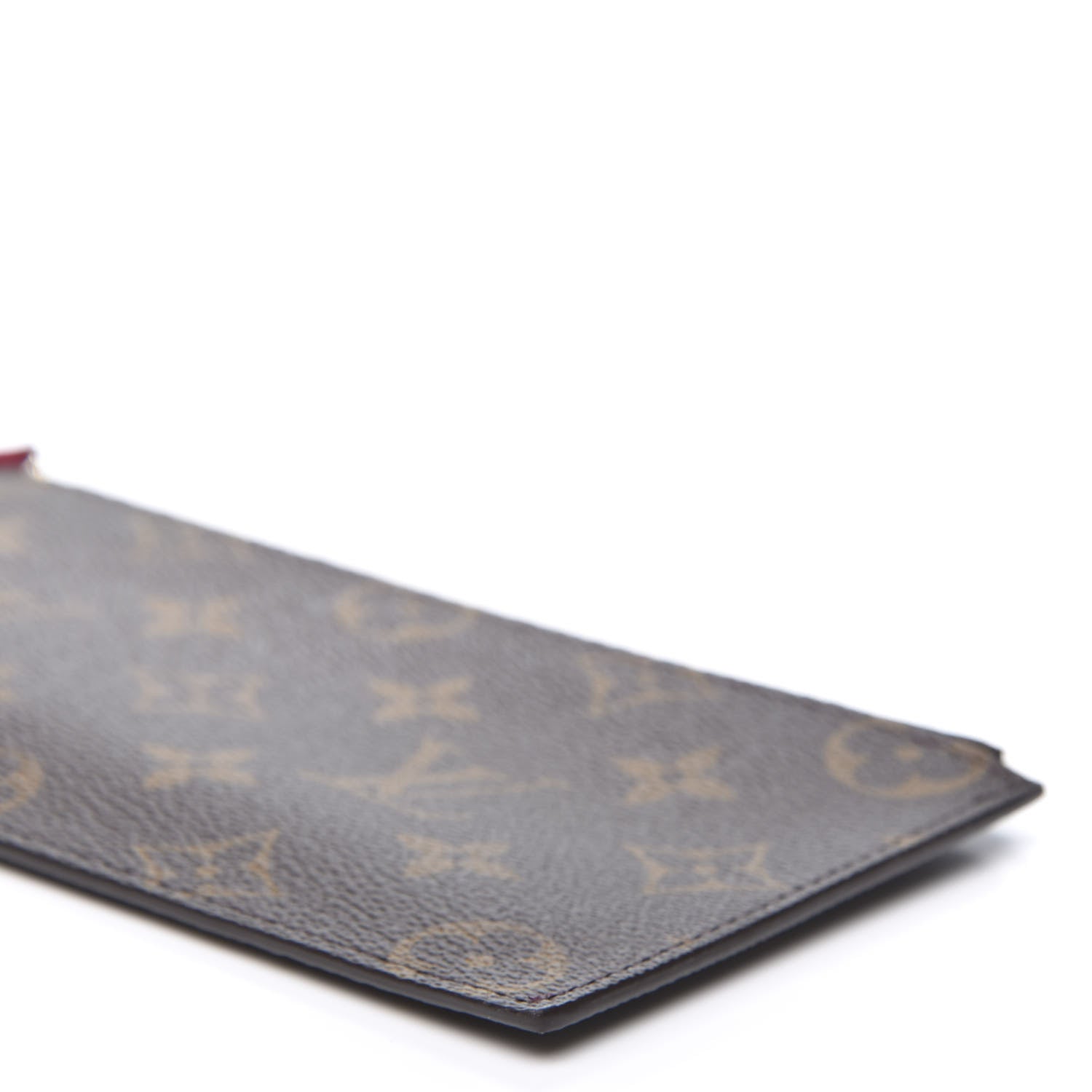 Louis Vuitton Monogram Felicie Chain Wallet Zippered Insert Fuchsia 6 of 7