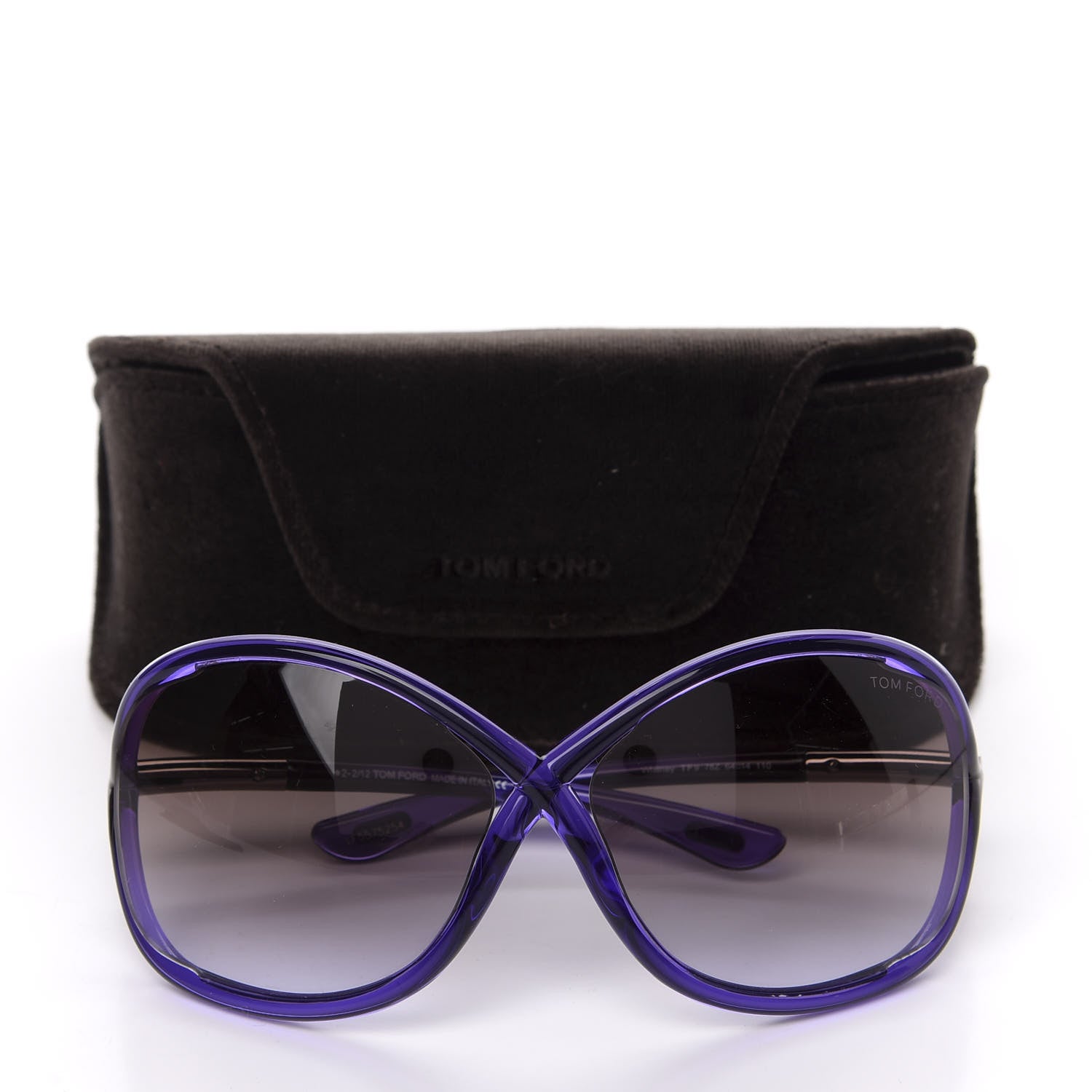 Tom Ford Acetate Whitney Crossover Sunglasses TF9 Purple 8 of 8