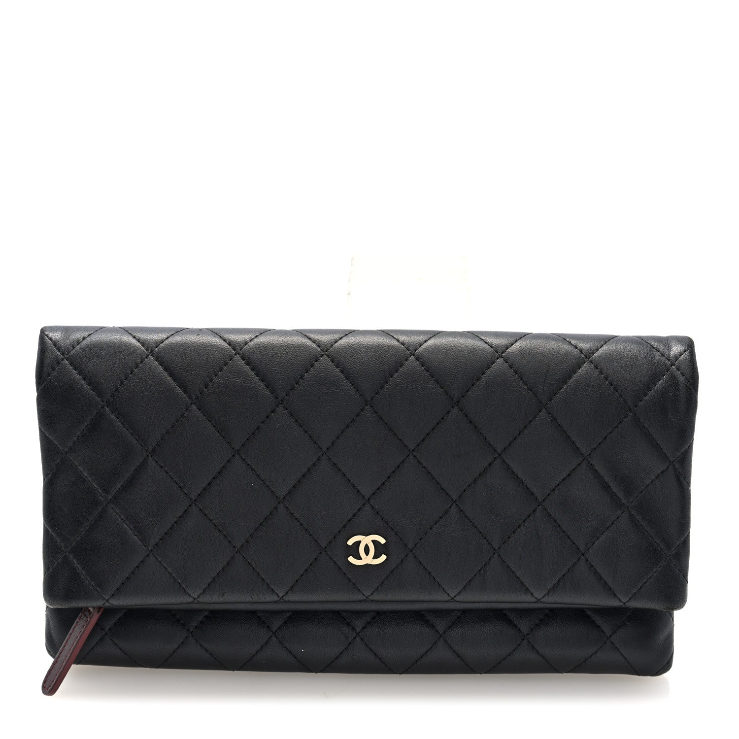 Chanel Lambskin Quilted CC Beauty Clutch Black 1 of 7