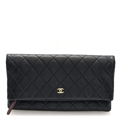 Chanel Lambskin Quilted CC Beauty Clutch Black 1 of 7