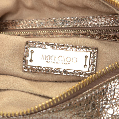 Jimmy Choo Suede Large Solar Hobo Metallic Gold 8 of 10