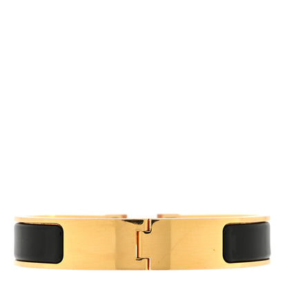 Hermes Enamel Narrow Clic Clac H Bracelet PM Black 3 of 4