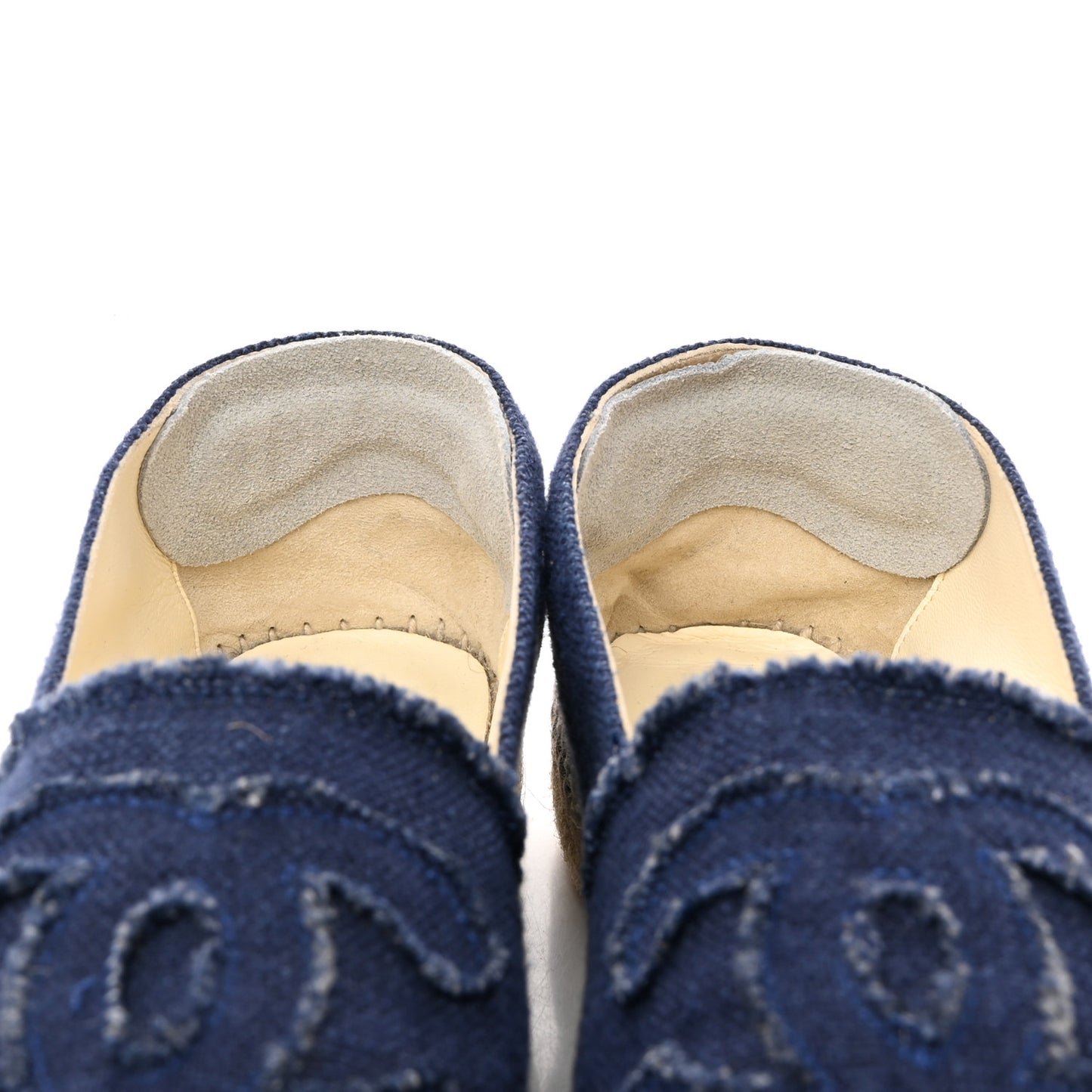 Denim Toile CC Espadrilles 41 Navy Black