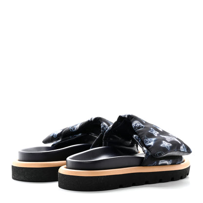 Louis Vuitton Nylon Monogram Womens Pool Pillow Comfort Mules 36 Navy Blue 4 of 13