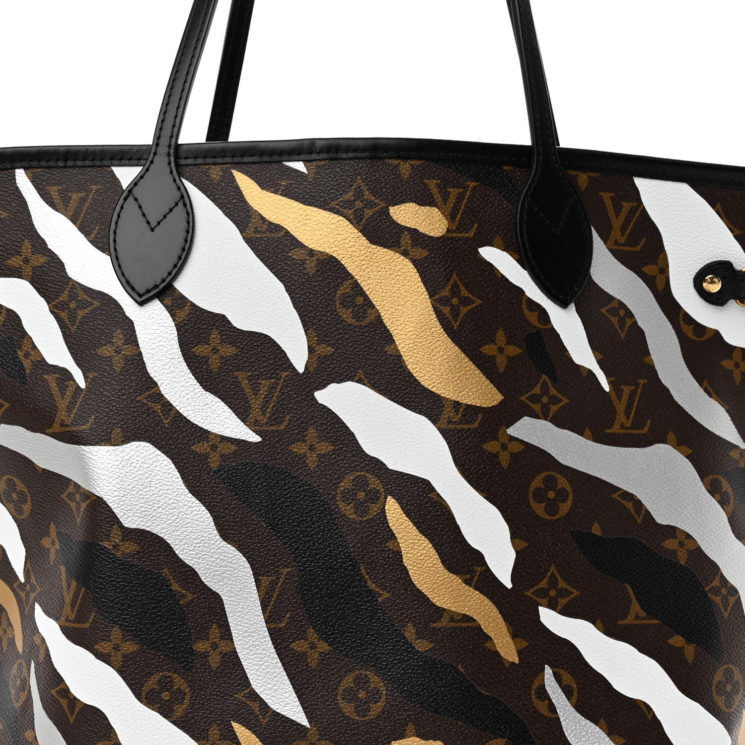 Louis Vuitton x LoL Monogram Neverfull MM Gold Silver 7 of 10