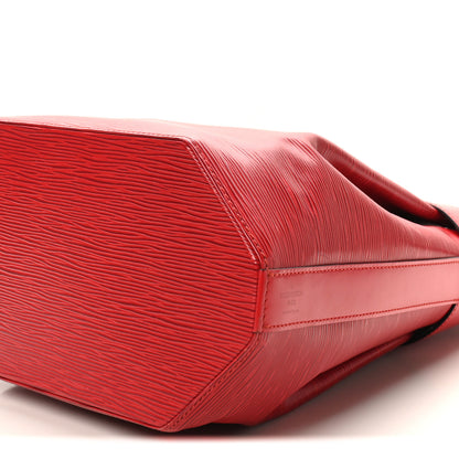 Louis Vuitton Epi Sac D'epaule GM Castillan Red 10 of 10