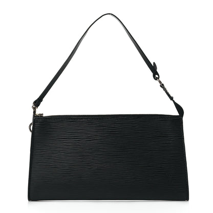Louis Vuitton Epi Pochette Accessories 24 Black 1 of 10
