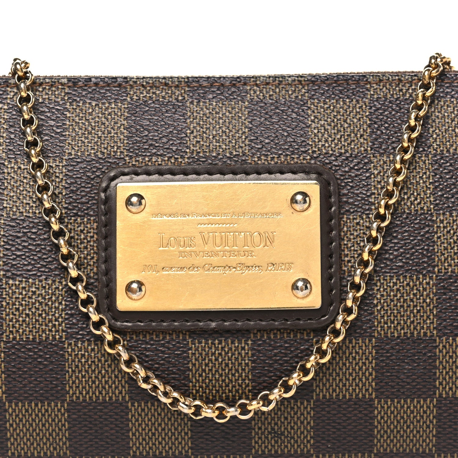 Louis Vuitton Damier Ebene Eva Clutch 6 of 9