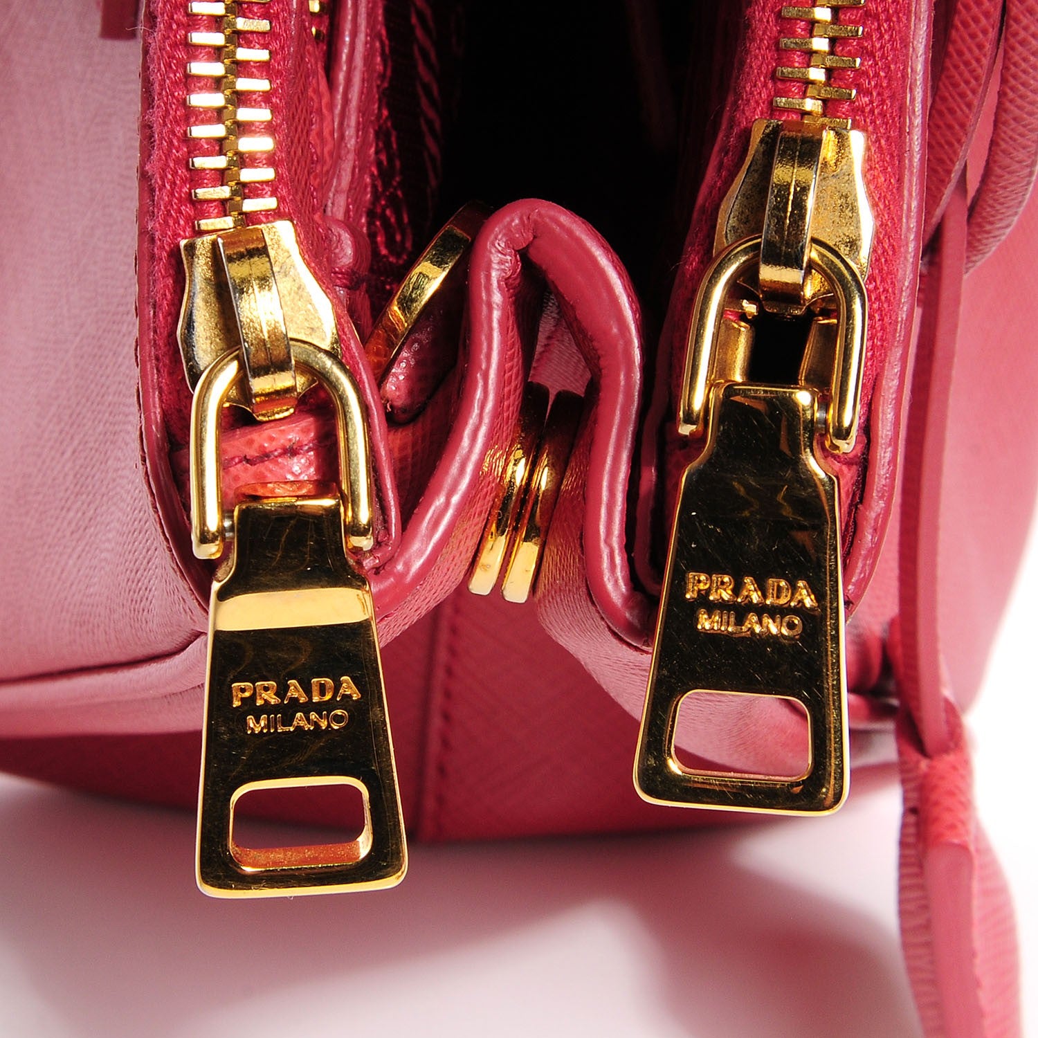 Prada Saffiano Lux Mini Double Zip Tote Tamaris 9 of 9