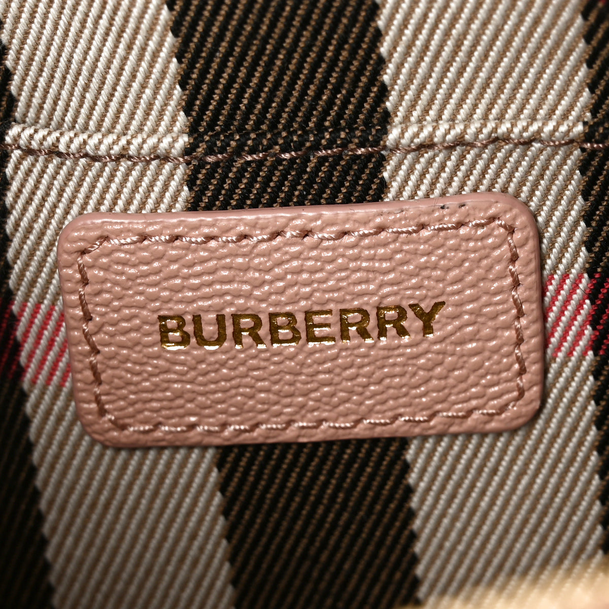 Calfskin Mega Check Small Camera Bag Dusty Pink