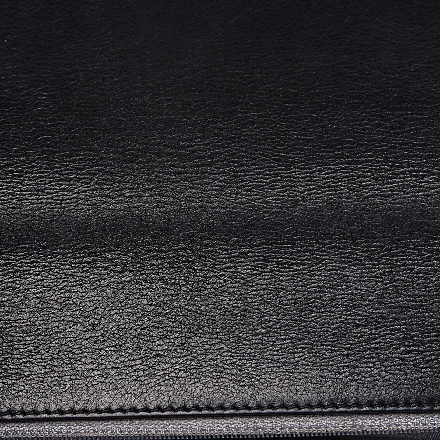 Calfskin Quilted Large Boy Flap Black