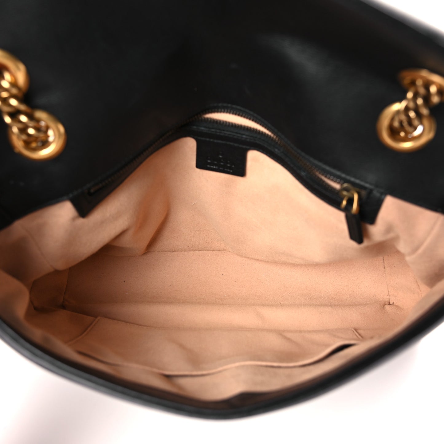 Calfskin Matelasse Medium GG Marmont Shoulder Bag Black