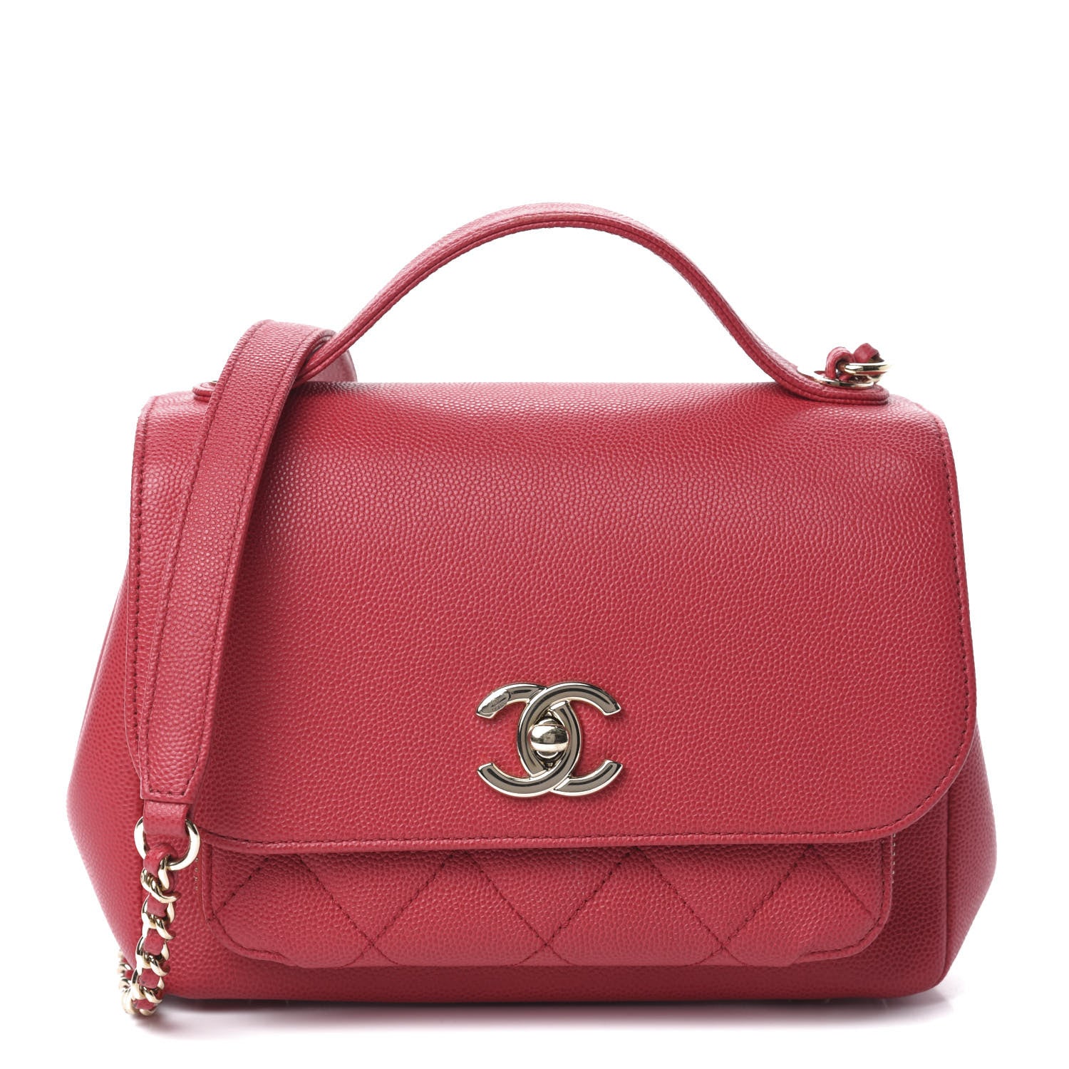 Chanel Caviar Quilted Small Business Affinity Flap Red 1 of 11
