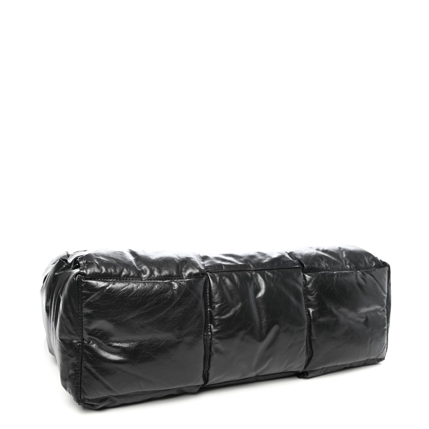 Bottega Veneta Calfskin Maxi Intrecciato BV Squash Tote Black 3 of 4