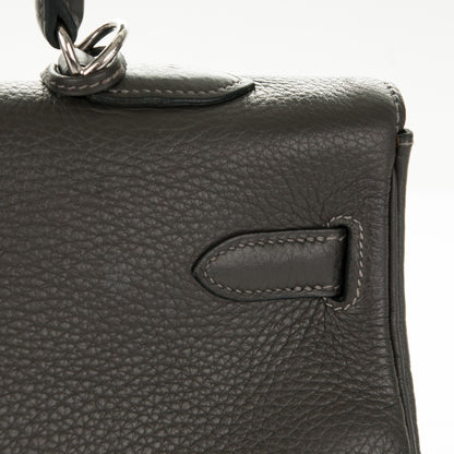 Hermes Taurillon Clemence Kelly Retourne 35 Graphite 14 of 27