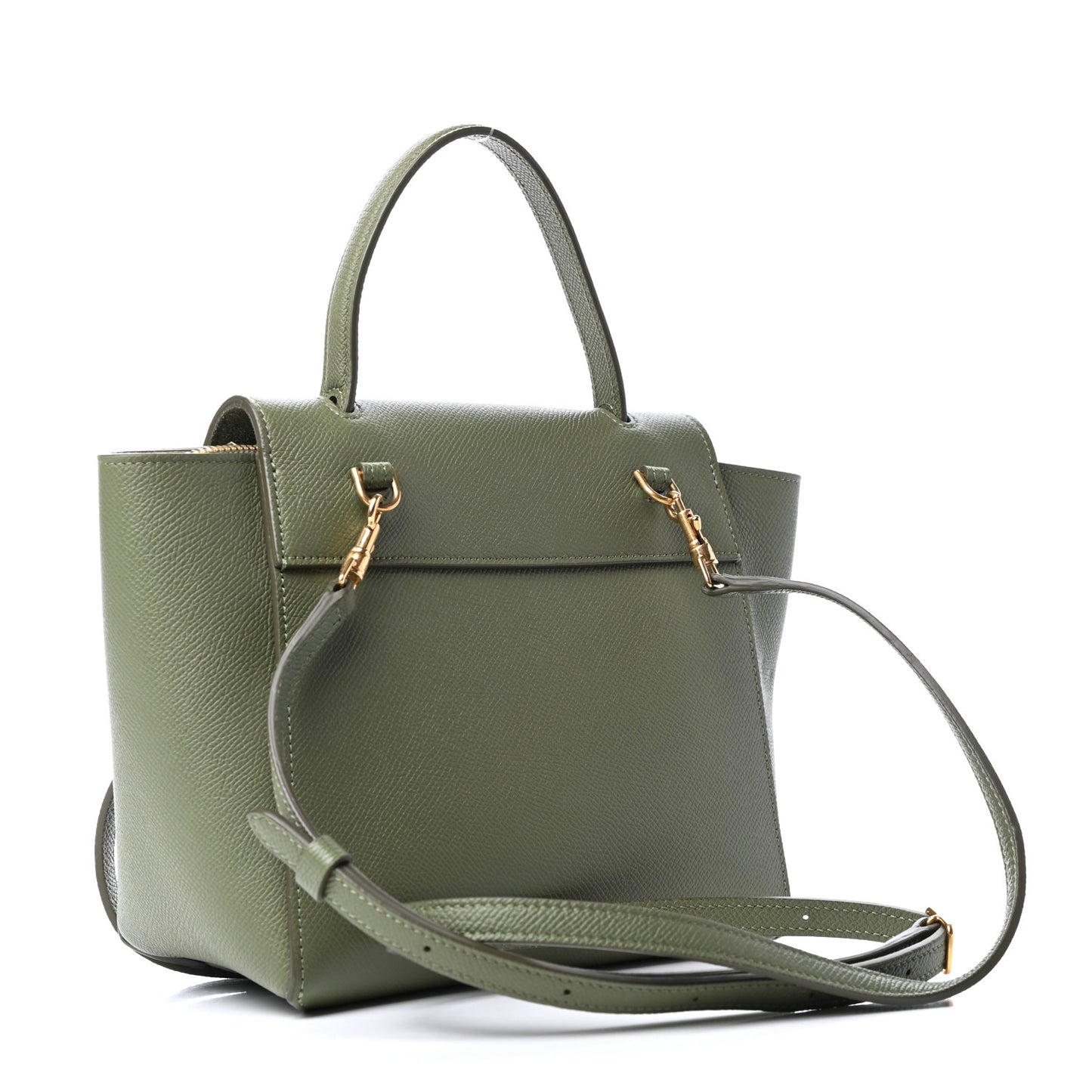 Grained Calfskin Nano Belt Bag Light Khaki