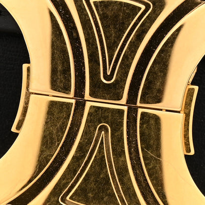 Celine Shiny Calfskin Triomphe Shoulder Bag Black 11 of 11