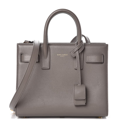 Saint Laurent Calfskin Nano Sac De Jour Fog 1 of 10