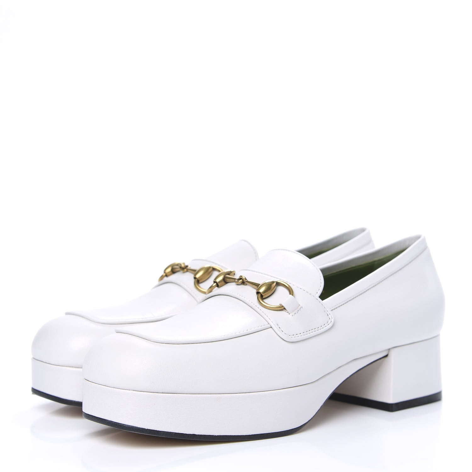 Gucci Goatskin Houdan Platform Loafers 40.5 Great White 3 of 9