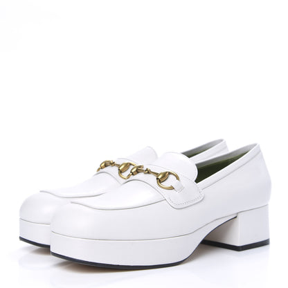 Gucci Goatskin Houdan Platform Loafers 40.5 Great White 3 of 9