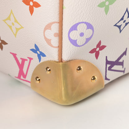 Louis Vuitton Monogram Multicolor Speedy 40 White 9 of 12