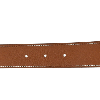 Hermes Box 135 Togo 38mm H Twist Belt 95 38 Black Gold 4 of 5