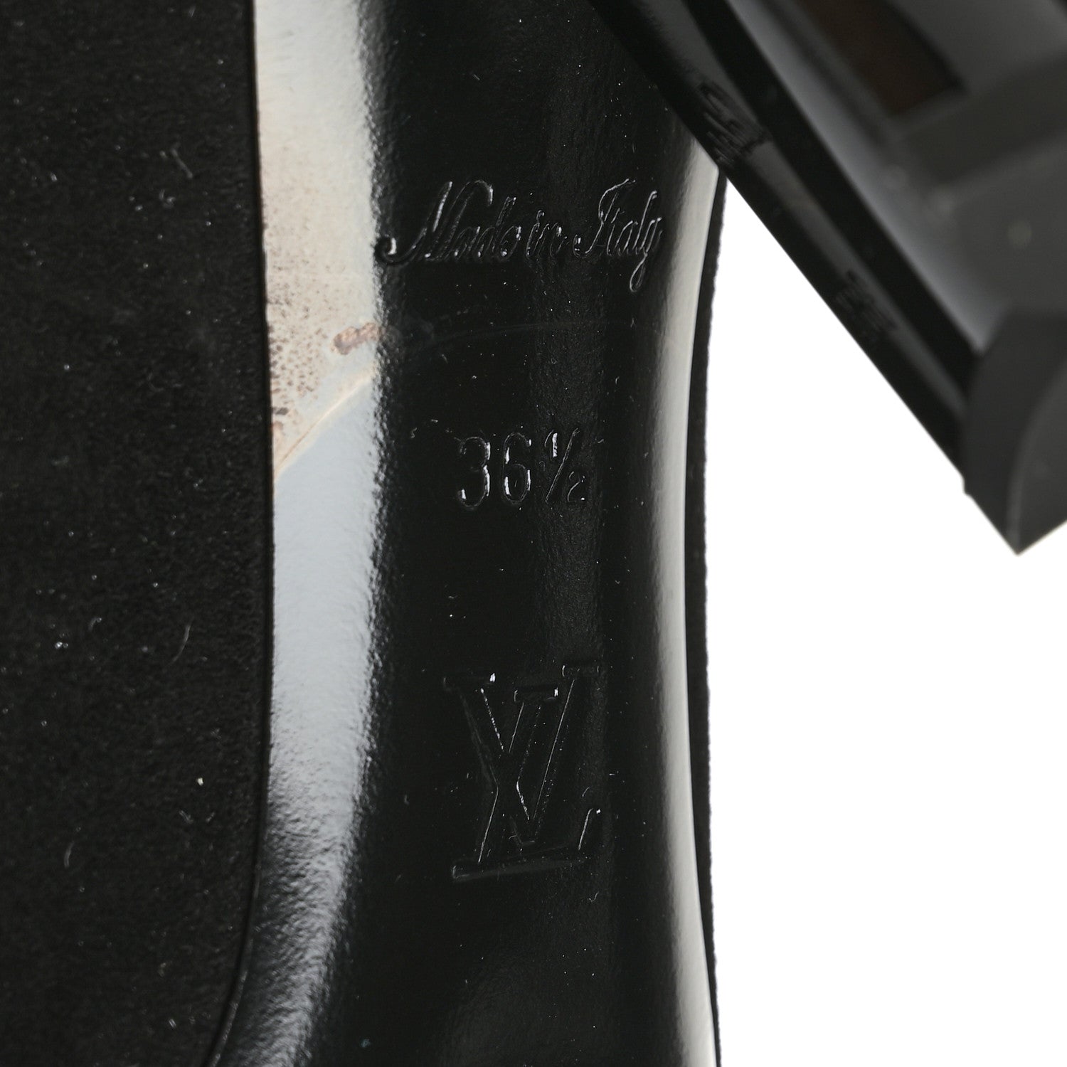 Louis Vuitton Suede Monogram Uniformes Cap Toe Chelsea 80mm Ankle Boots 36.5 Black 7 of 7