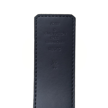 Louis Vuitton Monogram Eclipse Taigarama 40mm LV Initiales Reversible Belt 90 36 Black 5 of 9