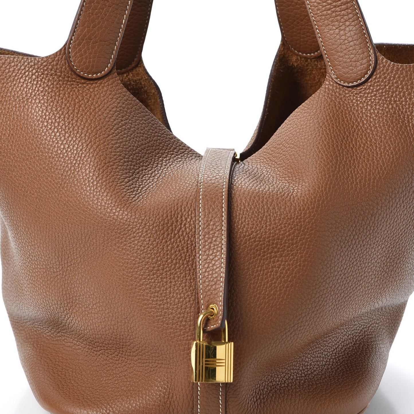 Taurillon Clemence Picotin Lock 26 GM Gold